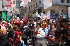Teachers' union meeting and general demonstration in La Plata Monday 3rd December 2018