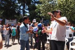 Teachers' union meeting and general demonstration in La Plata Monday 3rd December 2018