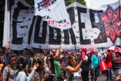 Teachers' union meeting and general demonstration in La Plata Monday 3rd December 2018