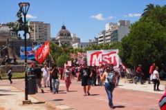 Teachers' union meeting and general demonstration in La Plata Monday 3rd December 2018