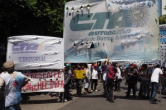 Teachers' union meeting and general demonstration in La Plata Monday 3rd December 2018