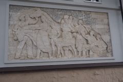 Maldovan agricultural bas relief - Valea Morilor Park, Chisinau