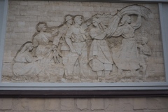 Maldovan agricultural bas relief - Valea Morilor Park, Chisinau