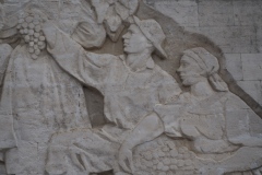 Maldovan agricultural bas relief - Valea Morilor Park, Chisinau