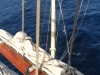 View from main mast, mid Atlantic