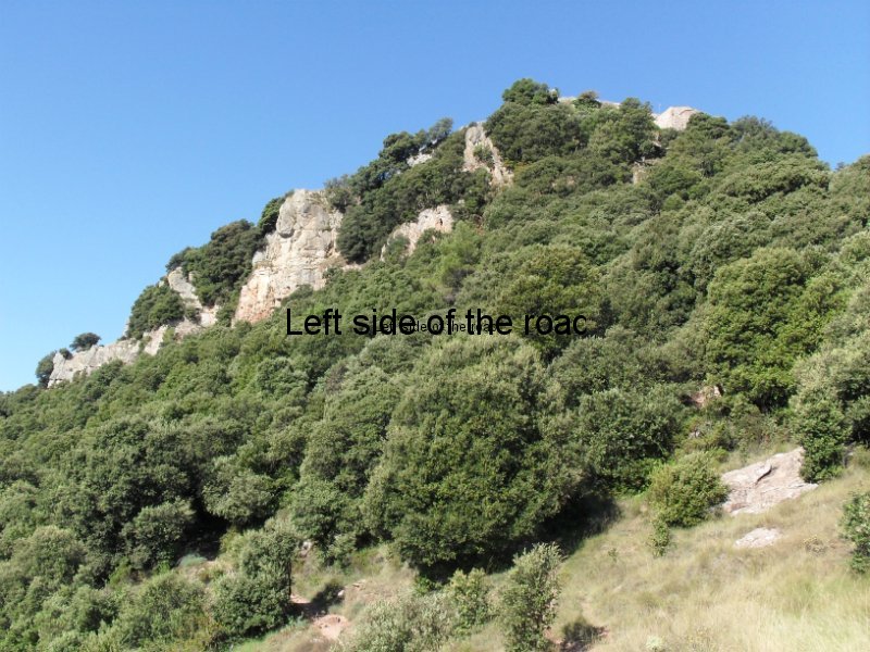 Cliff face up to Santa Maria de Taganament - Walk from Montseny to Taganament