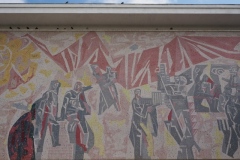 Mosaic on the Peasant Museum, Bucharest