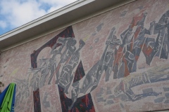 Mosaic on the Peasant Museum, Bucharest