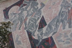 Mosaic on the Peasant Museum, Bucharest