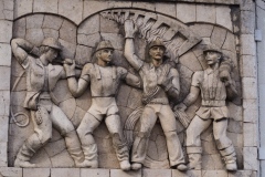 Murals by Bodorna Hydroelectric Plant, Tbilisi, Georgia