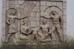 Murals by Bodorna Hydroelectric Plant, Tbilisi, Georgia