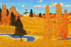 Near Mstyora - Golden Autumn - Kim Britov - 1999, New Tretyakov Gallery, Moscow