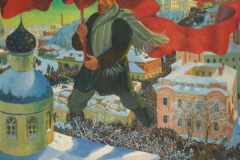 The Bolshevik - 1920 - Kustodiyev Boris Mikhailovich, New Tretyakov Gallery, Moscow