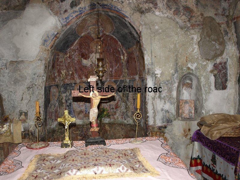Small altar in Monastery Church of Panagia (Mother of Christ) in Dhermi