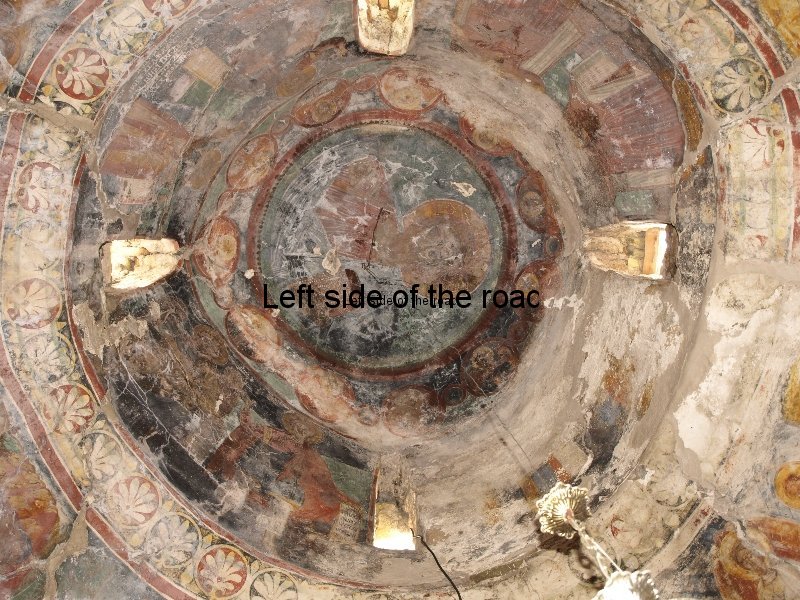 Image of Christ in dome of Monastery Church of Panagia (Mother of Christ) in Dhermi