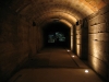 Audio-visual presentation in the air raid shelter, Sant Adria de Besos, Barcelona