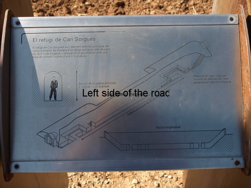 Plan of Can Sorques air-raid shelter at Rosanes Airfield, La Garriga, Catalonia