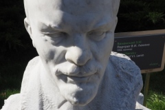 Small, marble bust of VI Lenin