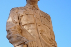 Stalin outside entrance to Museum - Gori - 03