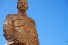 Stalin outside entrance to Museum - Gori - 04