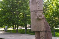 Standing, sandstone VI Lenin