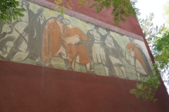 Szent Laszlo Ter, Varosligeti, Gizella and Szobranc  Murals, Budapest