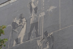 Szent Laszlo Ter, Varosligeti, Gizella and Szobranc  Murals, Budapest