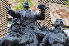 VI Lenin being carried shoulder high by workers