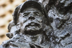 VI Lenin being carried shoulder high by workers