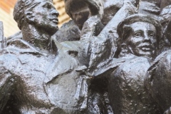 VI Lenin being carried shoulder high by workers