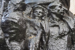 VI Lenin being carried shoulder high by workers