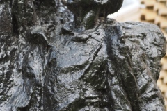 VI Lenin being carried shoulder high by workers