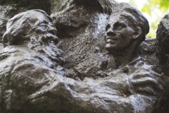 VI Lenin being carried shoulder high by workers