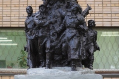 VI Lenin being carried shoulder high by workers