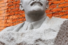 VI Lenin in a building site (at the time of the visit)