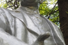 VI Lenin in a residential street